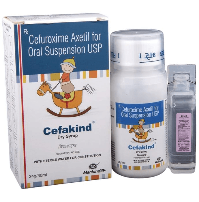 Cefakind Dry syrup – Cefuroxime (125mg) by Mankind Pharma Ltd — photo 1 of 5