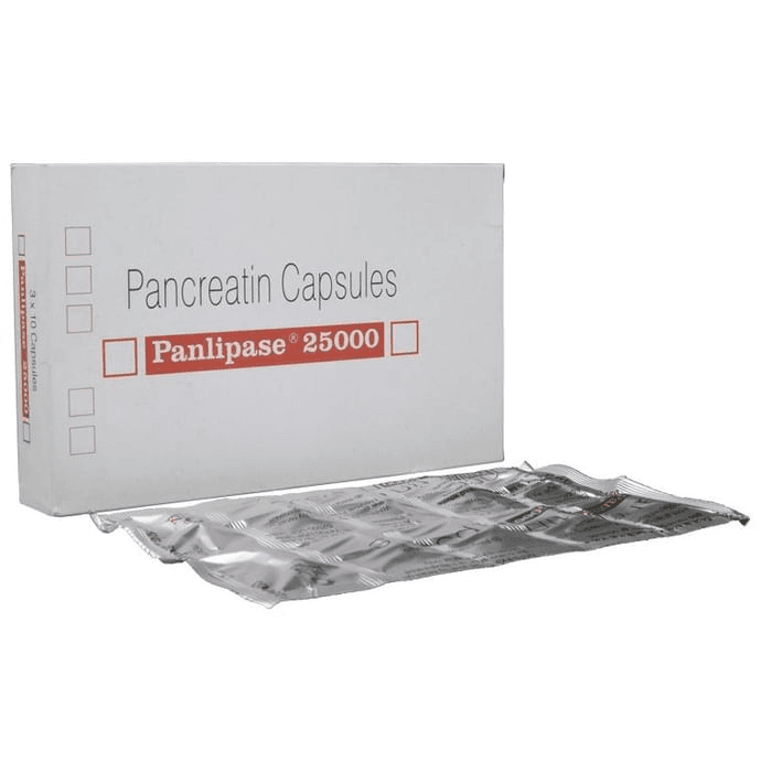 Panlipase 25000 Capsule – Pancreatin (300mg) 25000 mg by Sun Pharmaceutical Industries Ltd — photo 1 of 4