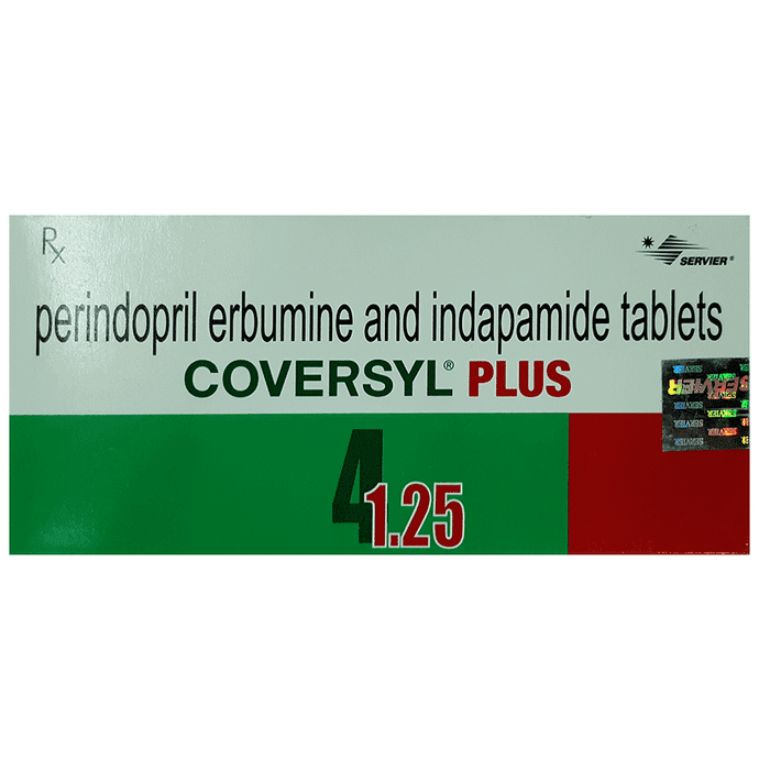 Coversyl Plus Tablet – Perindopril erbumine (4mg) by Servier India Private Limited — photo 1 of 2