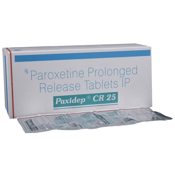Paxidep CR 25 Tablet – Paroxetine (25mg) 25 mg by Sun Pharmaceutical Industries Ltd — photo 1 of 5