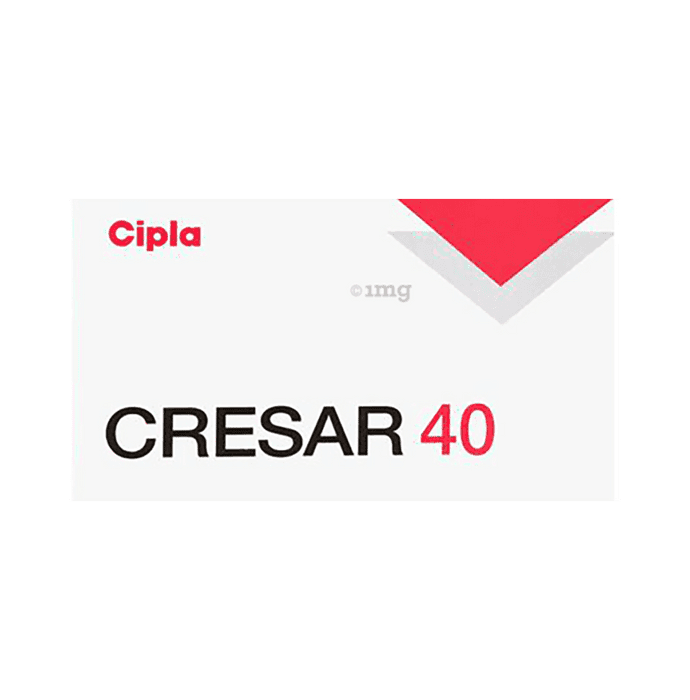 Cresar 40 Tablet – Telmisartan (40mg) 40 mg by Cipla Ltd — photo 1 of 4
