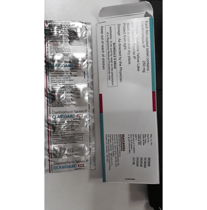 Clarigard 250 Tablet – 8a963da5-a8c1-45e0-a361-1fa4f951617d by Macleods Pharmaceuticals Pvt Ltd