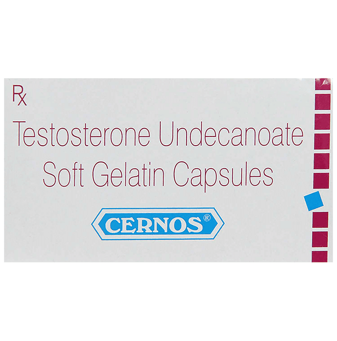Cernos Soft Gelatin Capsule – Testosterone (40mg) by Sun Pharmaceutical Industries Ltd — photo 1 of 4