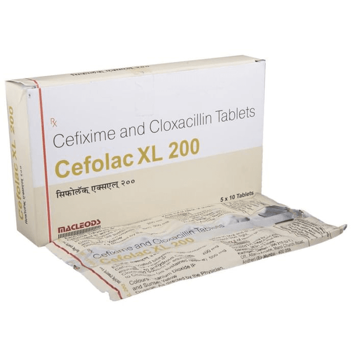Cefolac XL 200 Tablet – 5a1fa540-c818-4e43-85ea-bcebf1e88562 by Macleods Pharmaceuticals Pvt Ltd — photo 1 of 5