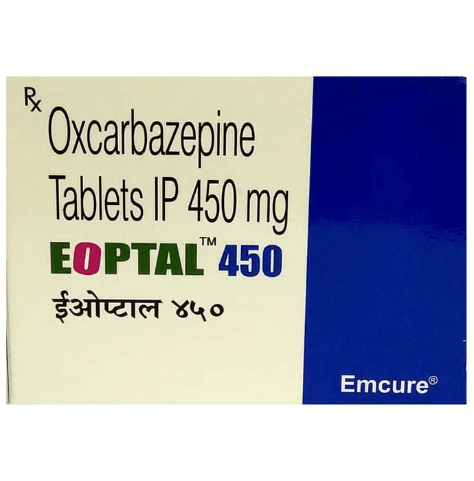 Eoptal 450 Tablet – Oxcarbazepine (450mg) 450 mg by Emcure Pharmaceuticals Ltd — photo 1 of 2