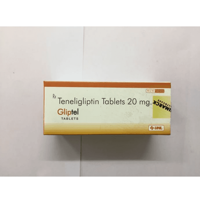 Gliptel Tablet – Teneligliptin (20mg) by Unimarck Healthcare Ltd — photo 1 of 2