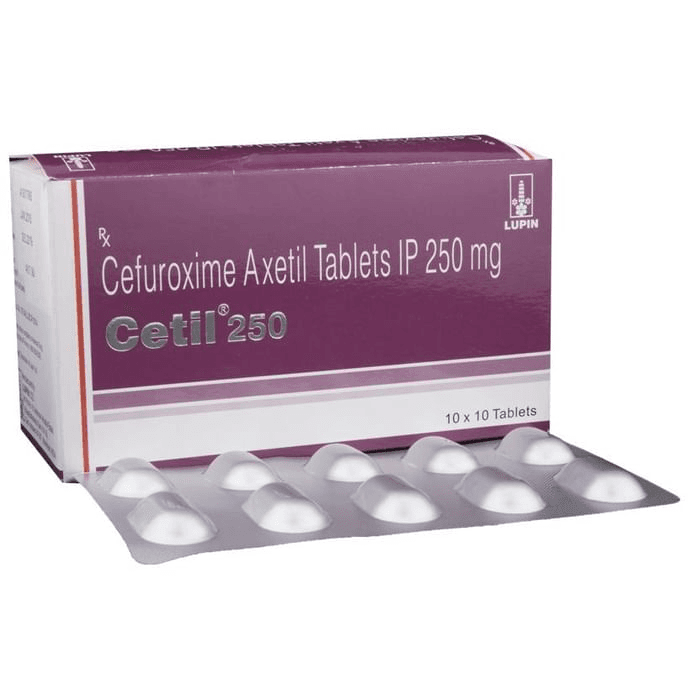 Cetil 250 Tablet – Cefuroxime (250mg) 250 mg by Lupin Ltd — photo 1 of 6