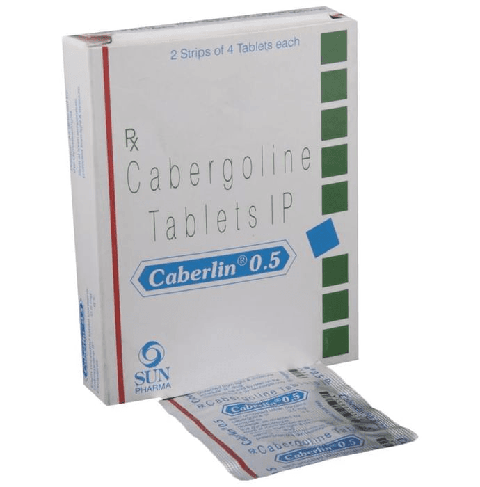 Caberlin 0.5 Tablet – Cabergoline (0.5mg) 0.5 mg by Sun Pharmaceutical Industries Ltd — photo 1 of 3