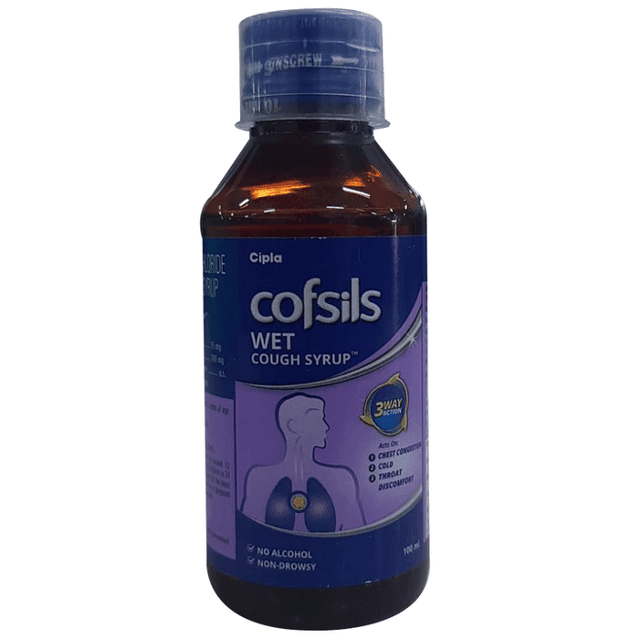 Cofsils Wet Cough Syrup – 86c2e773-d942-4985-ba78-d3467bf94919 by Cipla Health Ltd — photo 1 of 3
