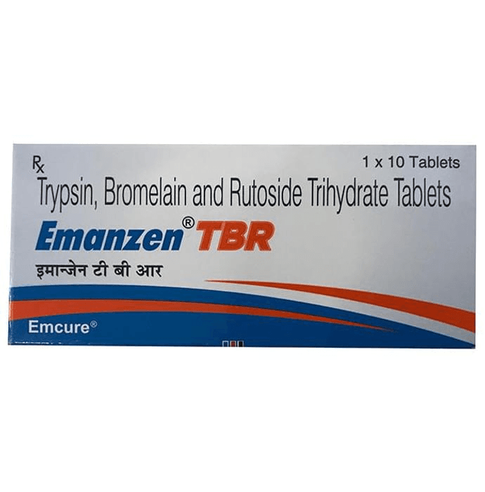 Emanzen TBR Tablet – Bromelain (90mg) by Emcure Pharmaceuticals Ltd