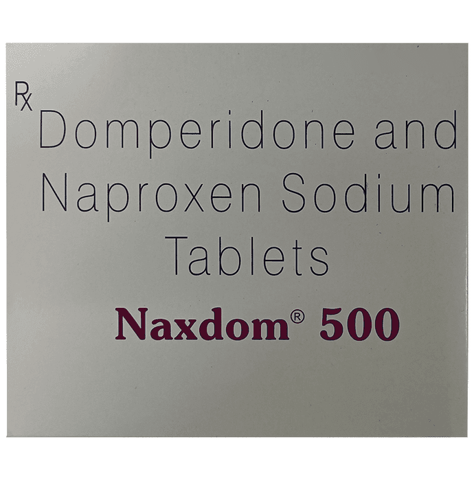 Naxdom 500 Tablet – Naproxen (500mg) 500 mg by Sun Pharmaceutical Industries Ltd — photo 1 of 4