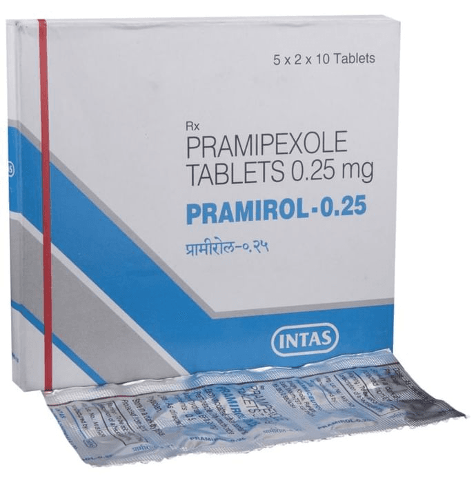 Pramirol 0.25 Tablet – Pramipexole (0.25mg) 0.25 mg by Intas Pharmaceuticals Ltd — photo 1 of 5