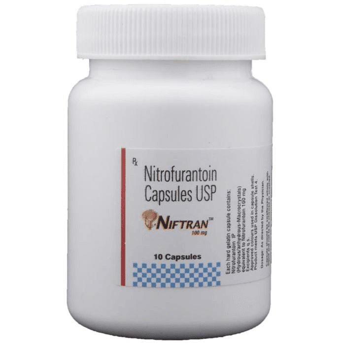 Niftran 100mg Capsule – Nitrofurantoin (100mg) 100 mg by Sun Pharmaceutical Industries Ltd — photo 1 of 2