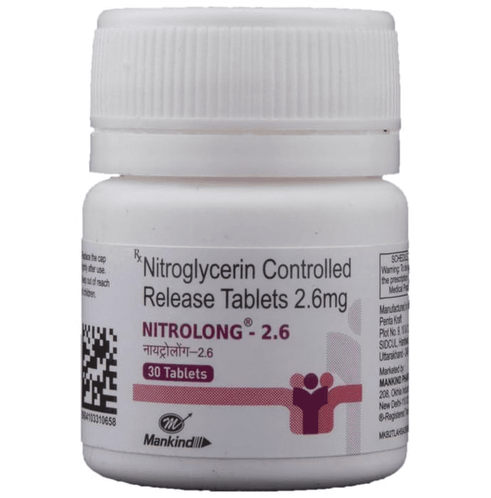 Nitrolong 2.6 Tablet CR – 230264bc-9c6b-4430-8264-8020e55769b6 by Mankind Pharma Ltd — photo 1 of 2