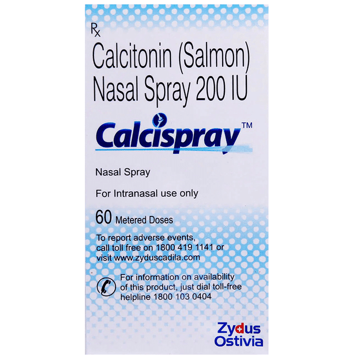 Calcispray Nasal Spray – Calcitonin (Salmon) (200IU) by Zydus Cadila — photo 1 of 2