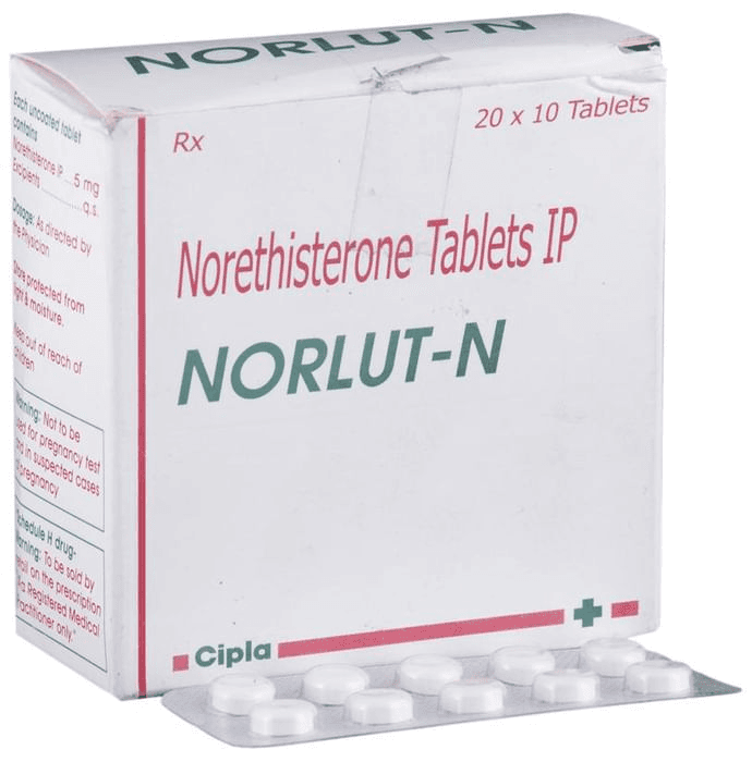 Norlut-N Tablet – Norethisterone (5mg) by Cipla Ltd — photo 1 of 6