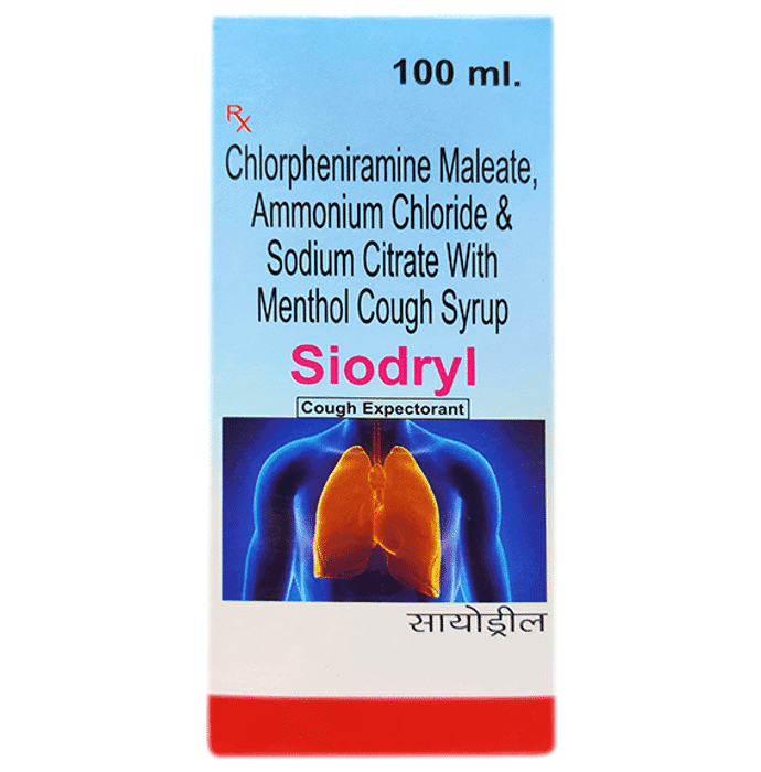 Siodryl Syrup – Chlorpheniramine Maleate (2mg/5ml) by Indo Asian Pharmaceuticals — photo 1 of 3
