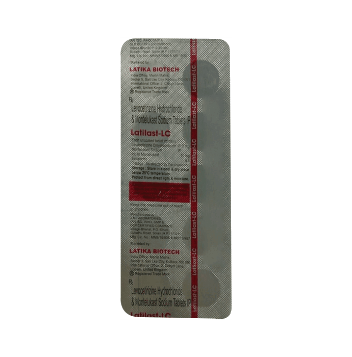 Latilast-LC Tablet – Levocetirizine (5mg) by Latika Biotech Pvt. Ltd.