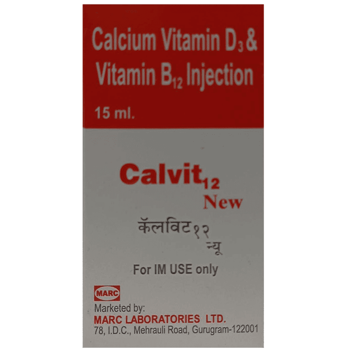 Calvit 12 Injection – 9f4c2b46-9a59-42a9-82f3-453f9fc22a75 by Marc Laboratories Pvt Ltd — photo 1 of 3