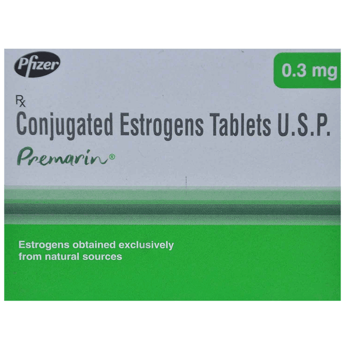 Premarin 0.3mg Tablet – Conjugated Estrogens (0.3mg) 0.3 mg by Pfizer Ltd — photo 1 of 4