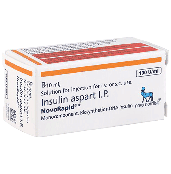 Novorapid 100IU Injection – Insulin Aspart (100IU) 100 iu by Novo Nordisk India Pvt Ltd — photo 1 of 2