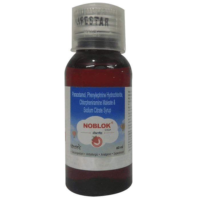 Noblok Syrup Strawberry – bd4fb208-f3c2-46b8-8239-66a955b06c3b by Mankind Pharma Ltd — photo 1 of 3