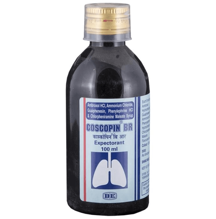 Coscopin BR Expectorant – Ambroxol (15mg/5ml) by Biological E Ltd — photo 1 of 2