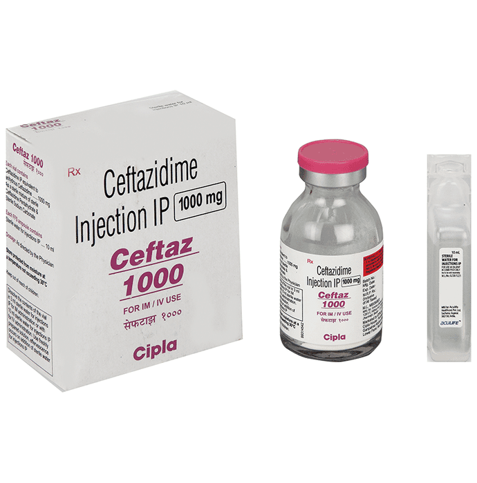 Ceftaz 1gm Injection – Ceftazidime (1gm) by Cipla Ltd — photo 1 of 6