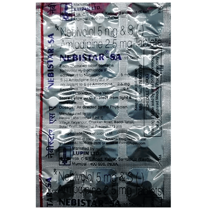 Nebistar-SA Tablet – Nebivolol (5mg) by Lupin Ltd — photo 1 of 2