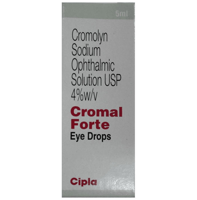 Cromal Forte Eye Drop – Sodium Cromoglycate (4% w/v) by Cipla Ltd — photo 1 of 2