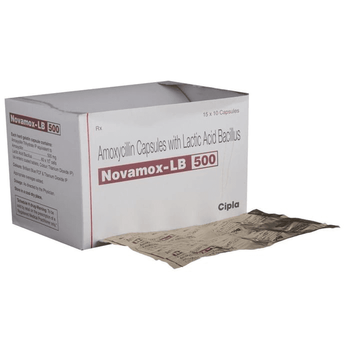 Novamox-LB 500 Capsule – 53fd8676-5ab3-4aec-b2dd-05369bc7cbd3 by Cipla Ltd — photo 1 of 6