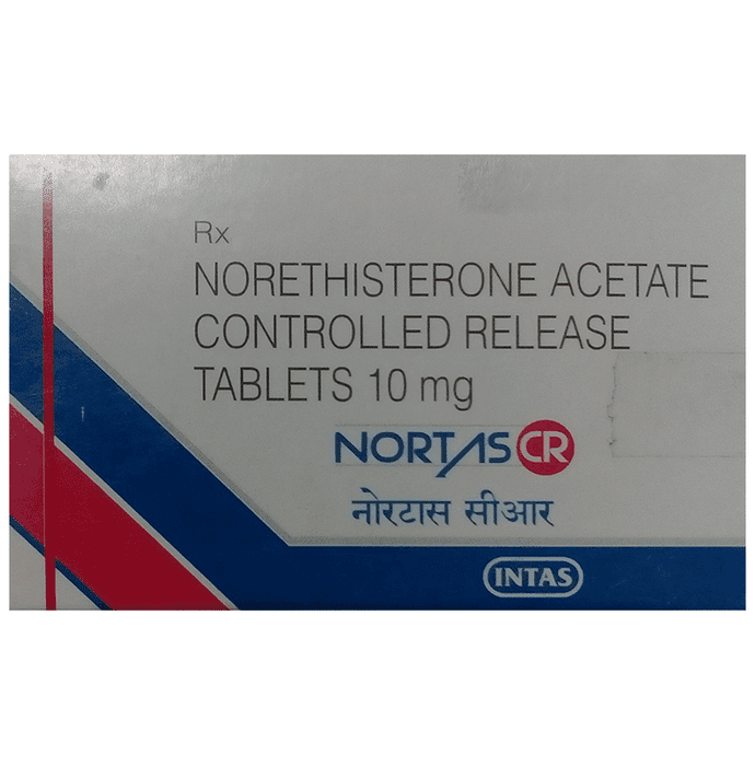 Nortas CR Tablet – Norethisterone (10mg) by Intas Pharmaceuticals Ltd — photo 1 of 3