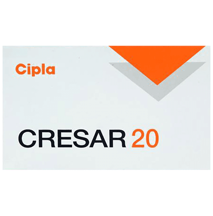 Cresar 20 Tablet – Telmisartan (20mg) 20 mg by Cipla Ltd — photo 1 of 7