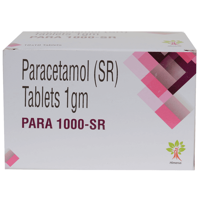 Para 1000-SR Tablet – Paracetamol (300mg) 1000 mg by Himerus Medical Solution Llp