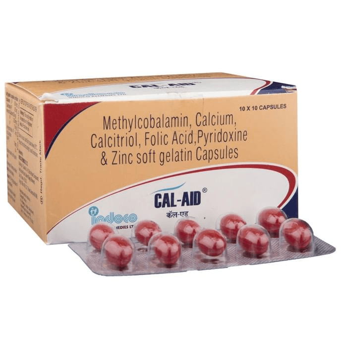 Cal-Aid Soft Gelatin Capsule – Calcitriol (0.25mcg) by Indoco Remedies Ltd — photo 1 of 6