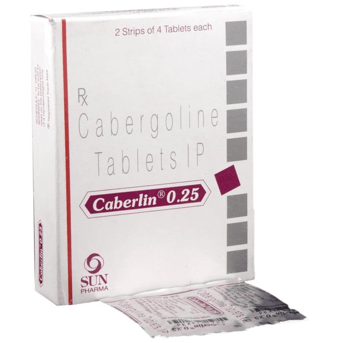 Caberlin 0.25 Tablet – Cabergoline (0.25mg) 0.25 mg by Sun Pharmaceutical Industries Ltd — photo 1 of 5