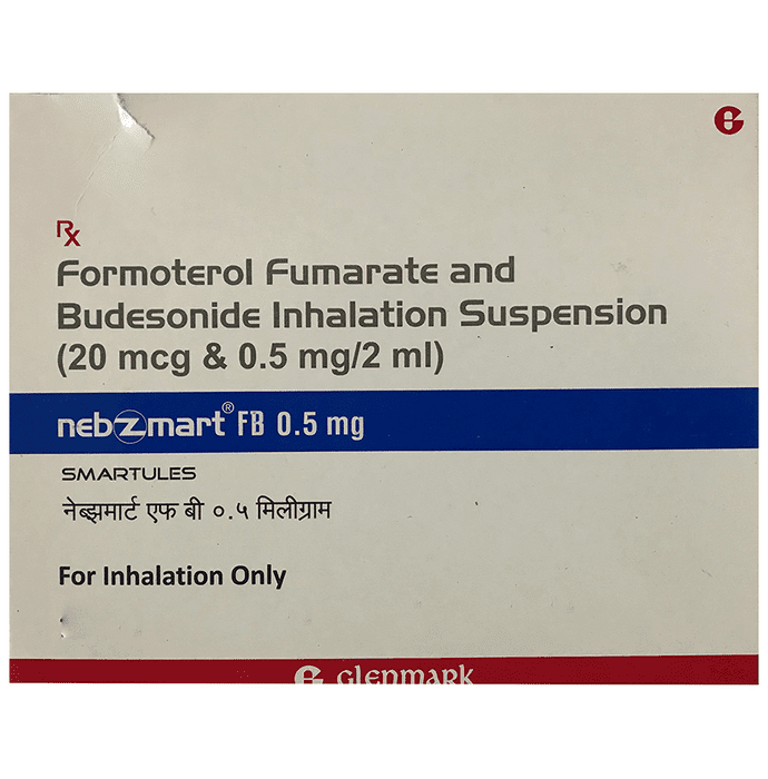 Nebzmart FB 0.5mg Smartules 2ml – Formoterol (20mcg) 0.5 mg by Glenmark Pharmaceuticals Ltd — photo 1 of 3