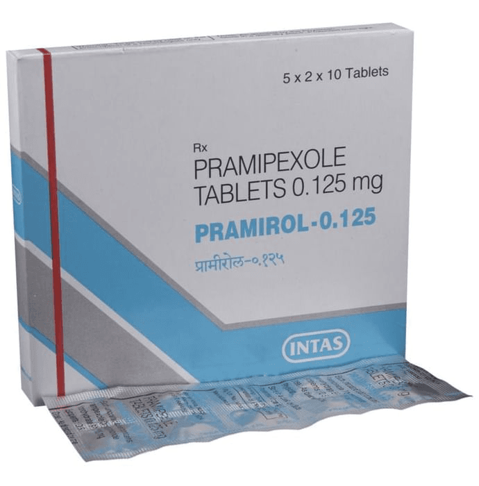 Pramirol 0.125 Tablet – Pramipexole (0.125mg) 0.125 mg by Intas Pharmaceuticals Ltd — photo 1 of 5