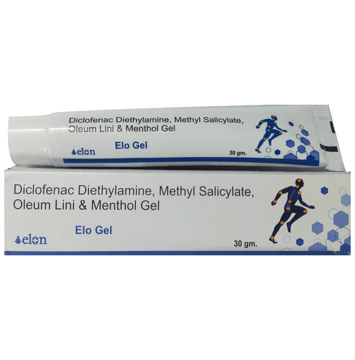 Elo Gel – Diclofenac diethylamine (1% w/w) by Elon Pharmaceuticals Pvt Ltd — photo 1 of 2