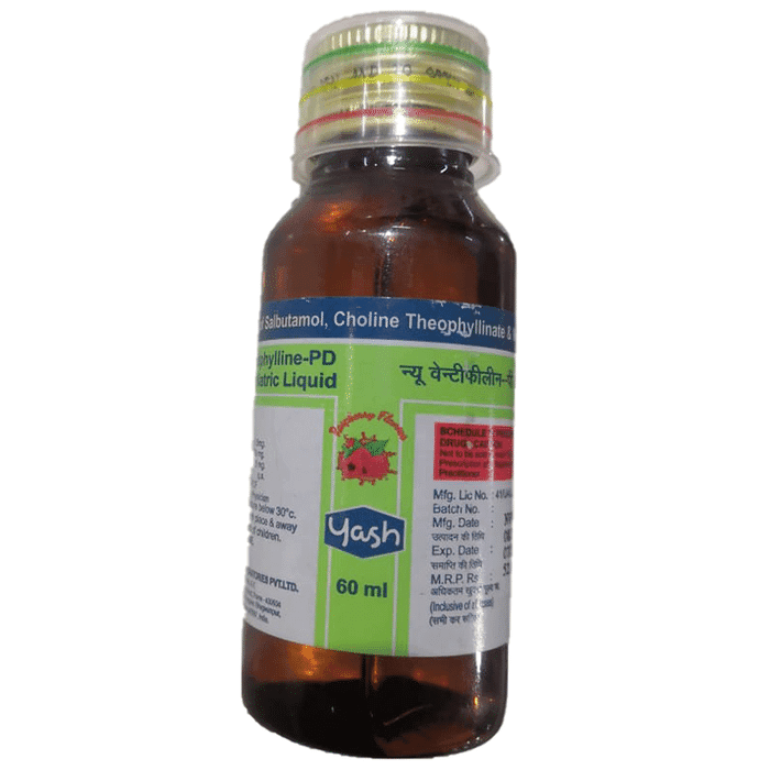 New Ventiphylline PD 1.5 mg/50 mg/0.5 mg Syrup – b7718202-2d0a-4ff0-bc2f-c8188d846979 by Yash Pharma Laboratories Pvt Ltd — photo 1 of 3