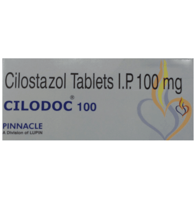 Cilodoc 100 Tablet – Cilostazol (100mg) 100 mg by Lupin Ltd — photo 1 of 4