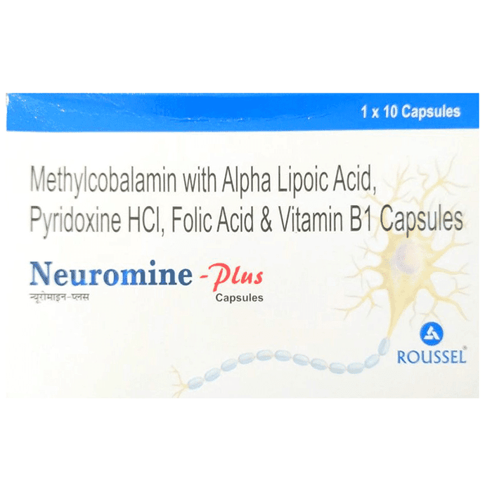 Neuromine-Plus Capsule – b41a6739-7f22-414c-b14d-b8002d61ad33 by Roussel Laboratories Pvt Ltd — photo 1 of 2