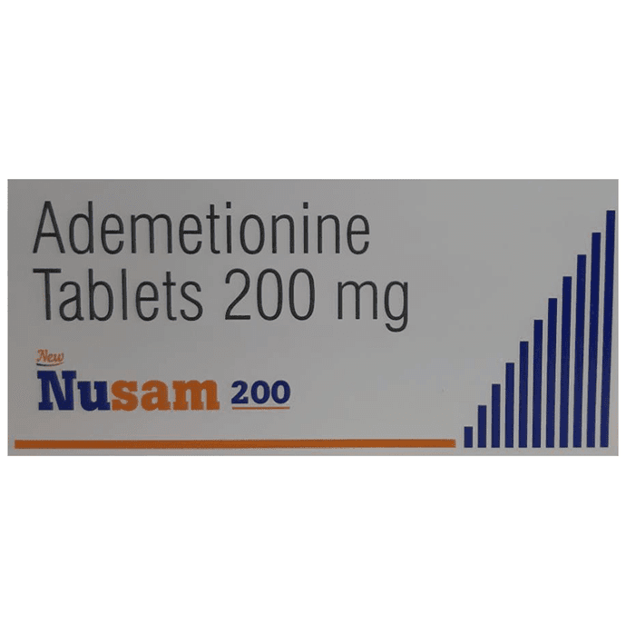 New Nusam 200 Tablet – Ademetionine (200mg) 200 mg by Sun Pharmaceutical Industries Ltd — photo 1 of 3