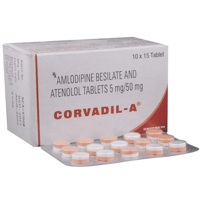 Corvadil-A Tablet – Amlodipine (5mg) by Torrent Pharmaceuticals Ltd — photo 1 of 6