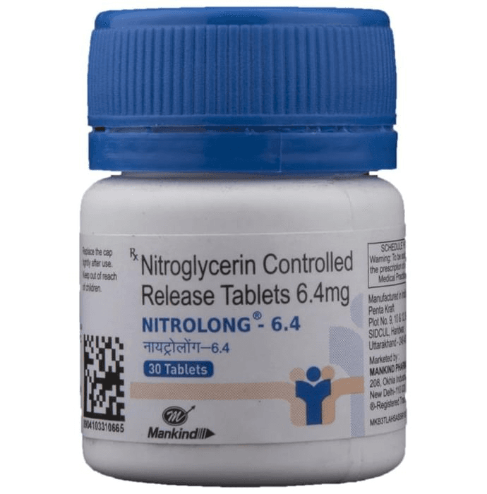 Nitrolong 6.4 Tablet CR – d66675af-05ba-4e4d-8155-e241c775a057 by Mankind Pharma Ltd — photo 1 of 2