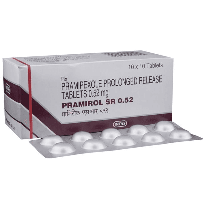 Pramirol SR 0.52 Tablet – Pramipexole (0.52mg) 0.52 mg by Intas Pharmaceuticals Ltd — photo 1 of 6