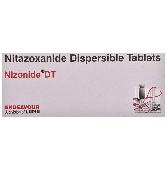 Nizonide 200mg Tablet DT – Nitazoxanide (200mg) 200 mg by Lupin Ltd — photo 1 of 3