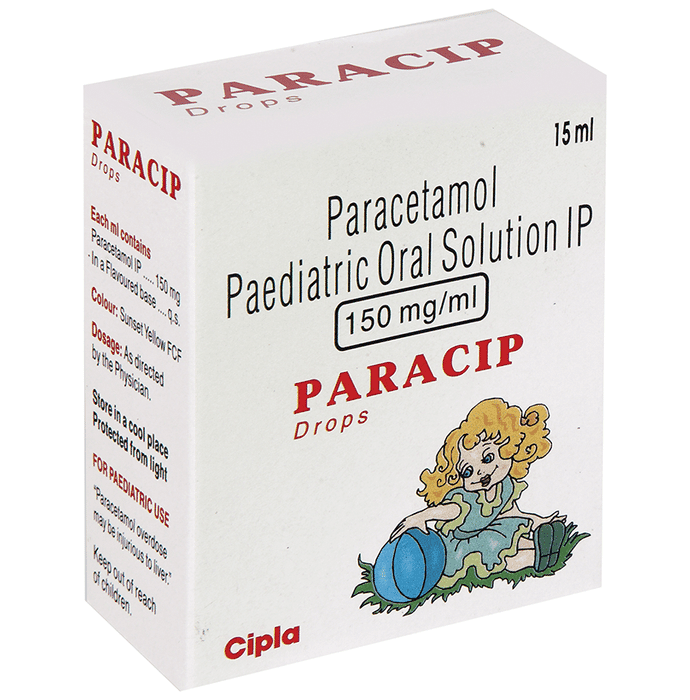 Paracip Drops – Paracetamol (150mg) by Cipla Ltd — photo 1 of 7