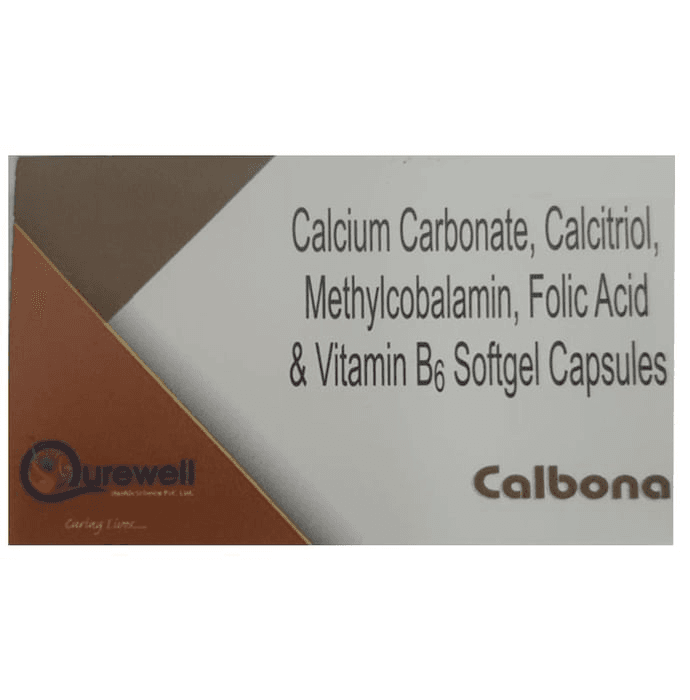 Calbona Soft Gelatin Capsule – 23d6ddfb-fc46-4fe1-923a-8e728b2dc39d by Qurewell Health Science Pvt Ltd — photo 1 of 2