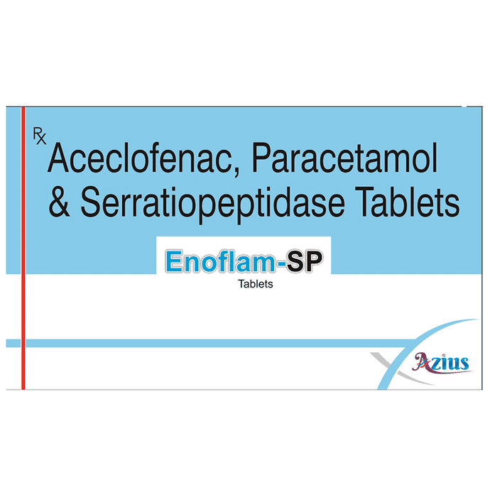 Enoflam-SP Tablet – Aceclofenac (100mg) by Azius Pharma Private Limited — photo 1 of 3